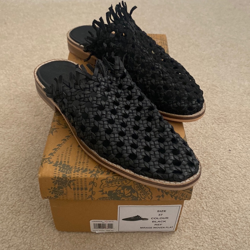 Free People Mirage Woven Flat sz 37